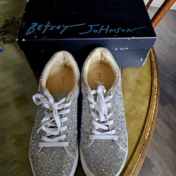 Betsey Johnson Rhinestone Sneakers - Picture 6 of 7